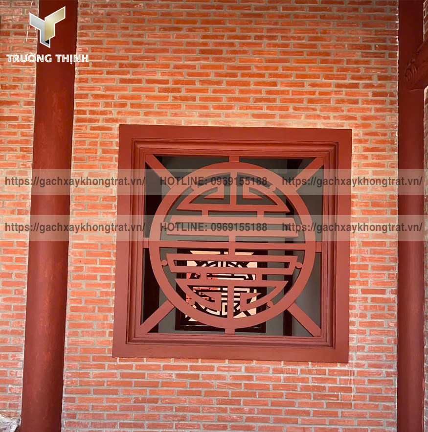 Gạch Xây Tường Không Trát Cho Công Trình Tâm Linh: Nét Đẹp Hoài Cổ & Trang Nghiêm
