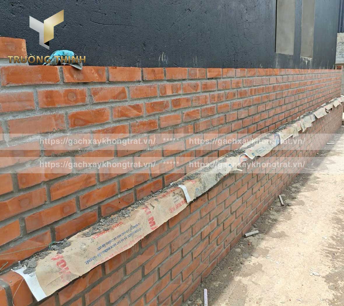 Gạch đặc xây không trát Viglacera Từ Sơn - Gạch xây tường nhà, tường bao, tường rào không trát đẹp