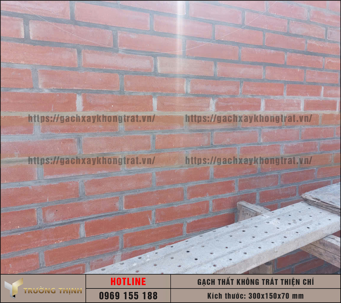 Gạch thất Thiện Chí 300x150x70 gạch xây không trát đẹp cho công trình tâm linh