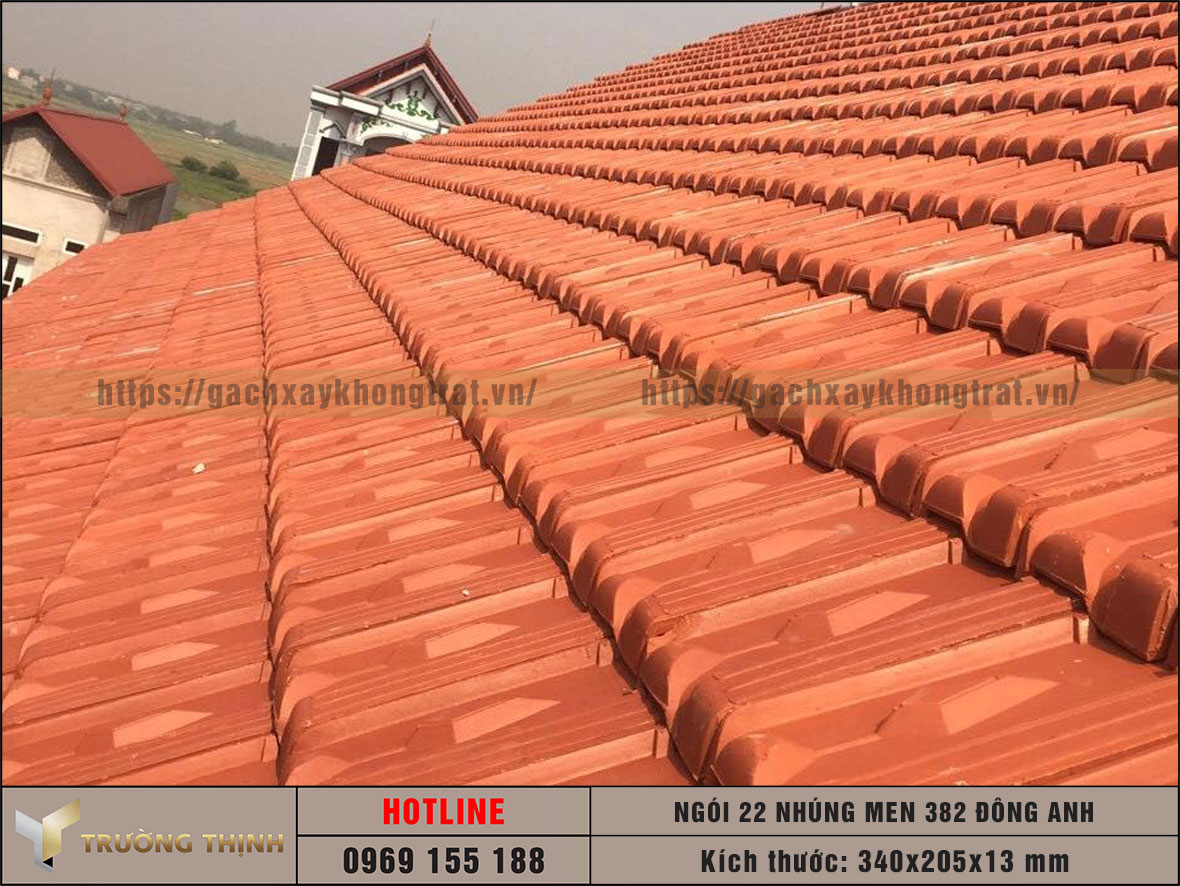 Ngói lợp mái nhà - Ngói 22/m2 382 Đông Anh