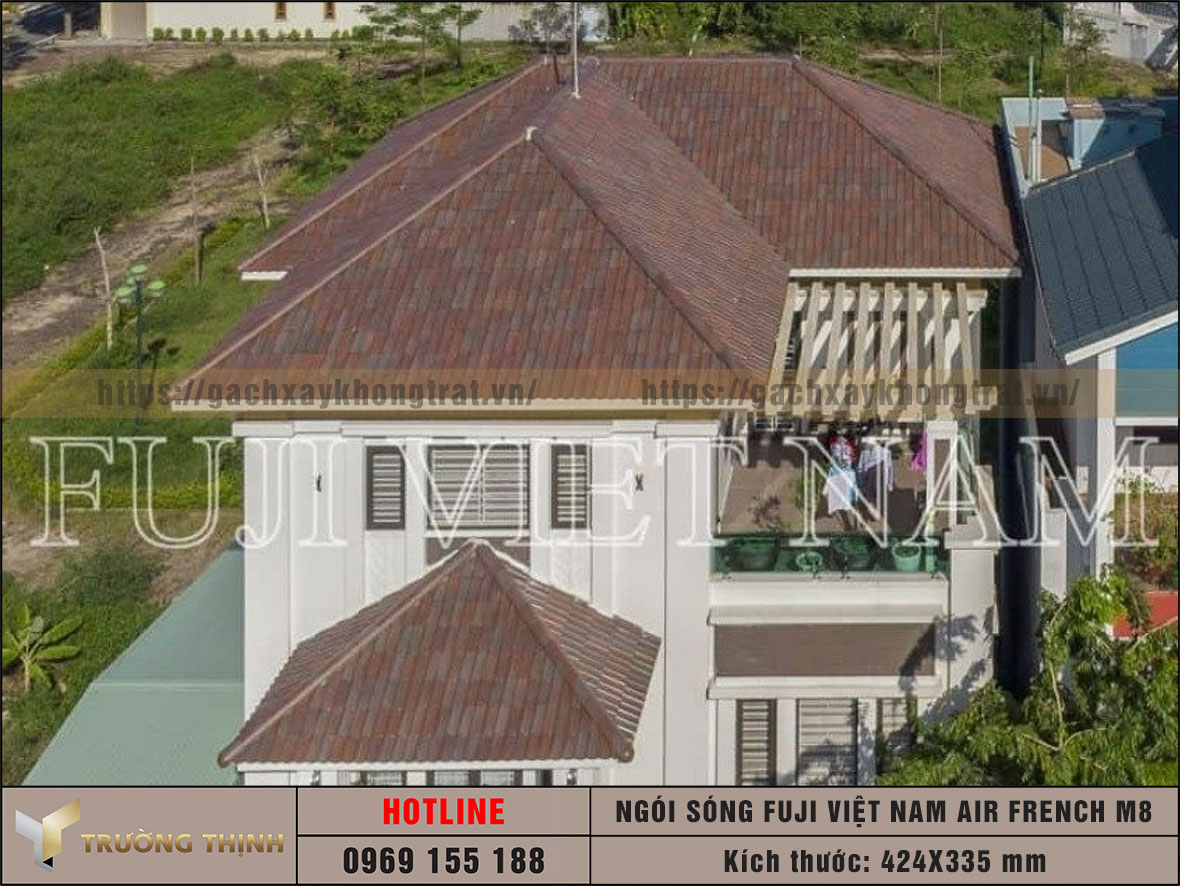 Ngói sóng Fuji Việt Nam Air French M8 San Marino