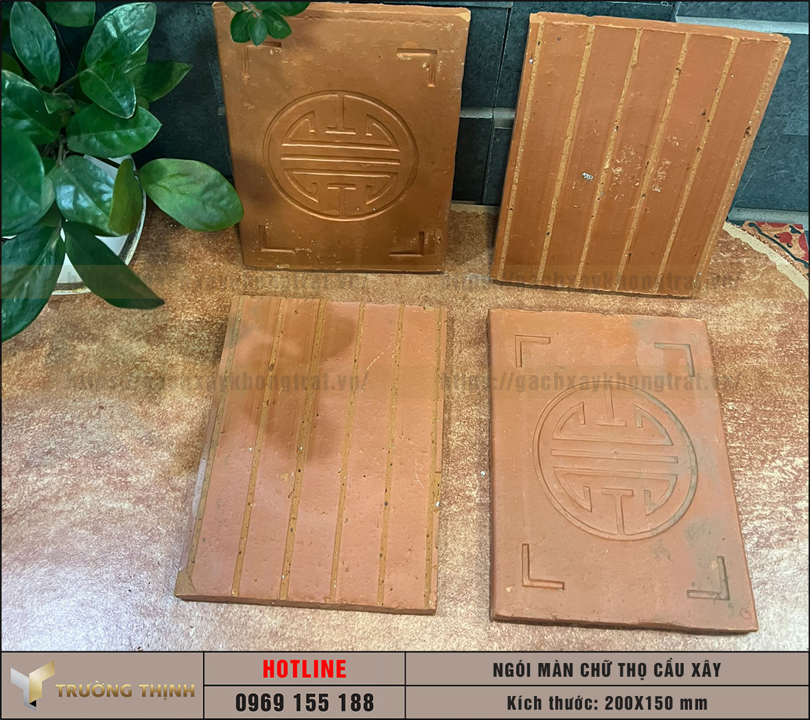 Ngói màn chữ thọ Cầu Xây