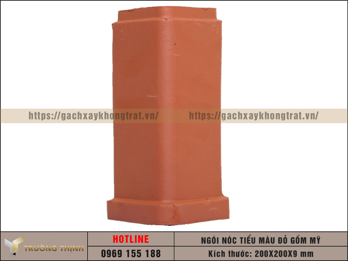 Ngói nóc tiểu màu đỏ Gốm Mỹ giá rẻ