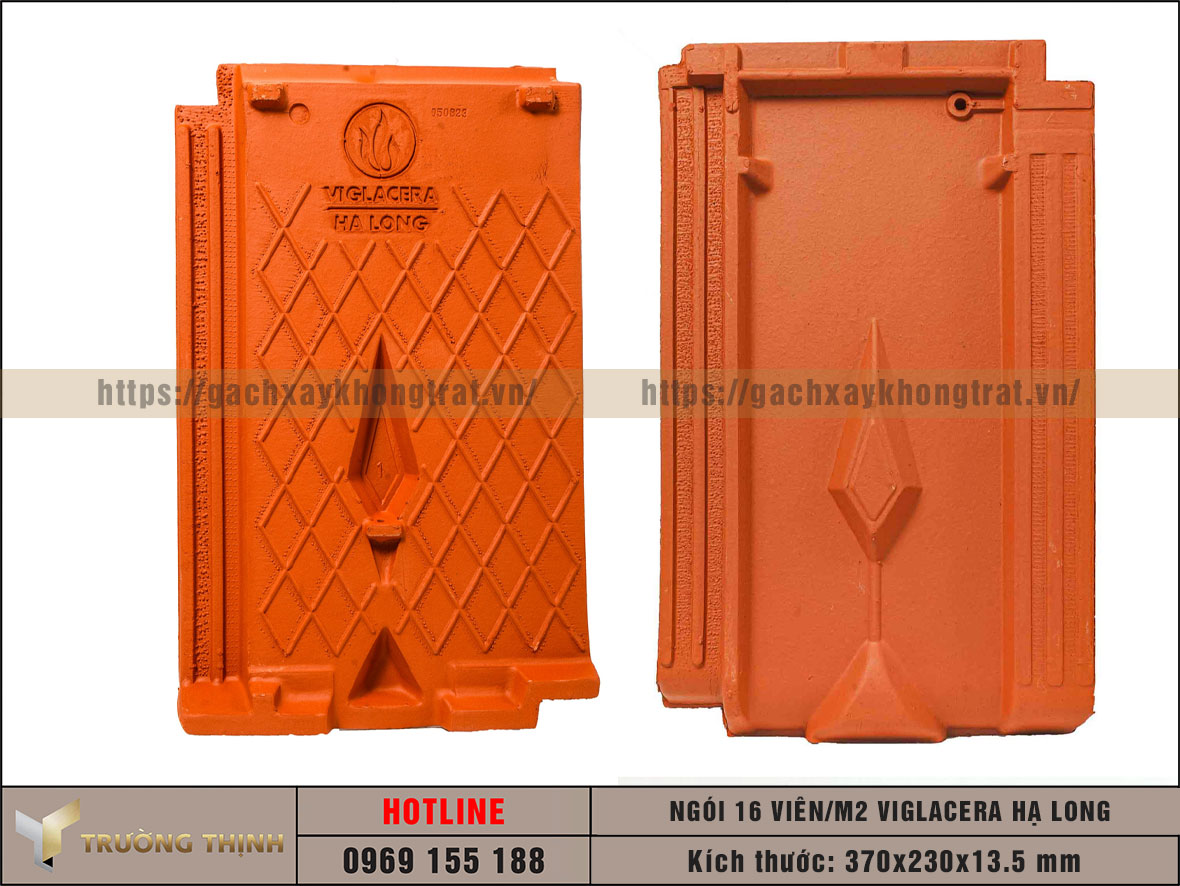 Ngói 16 viên/m2 Viglacera Hạ Long