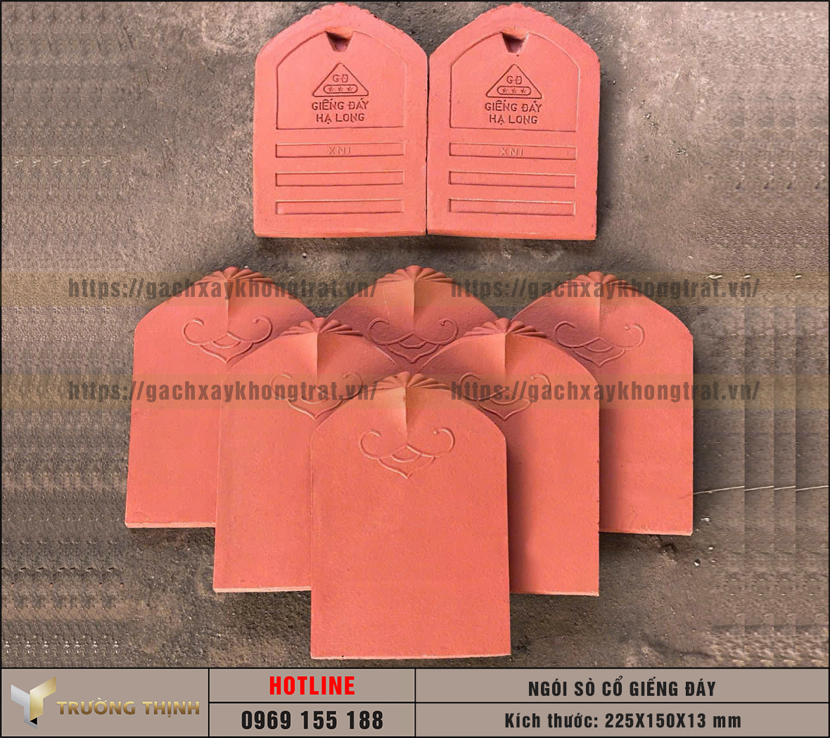   Phong thủy & màu sắc ngói: Ý nghĩa Ngói sò cổ Giếng Đáy Hạ Long đỏ truyền thống