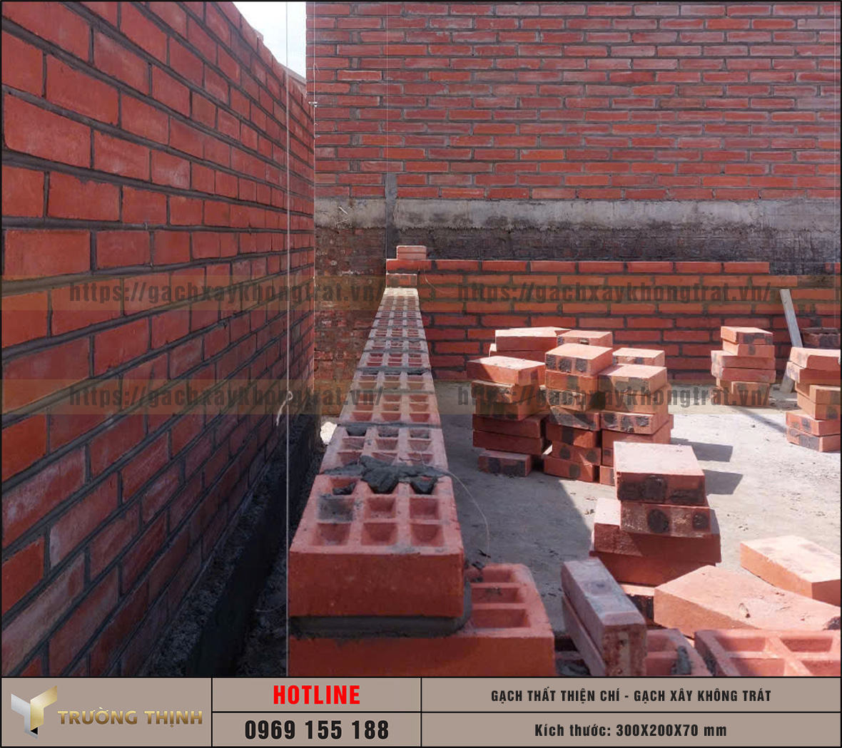 Ứng dụng gạch Thất 300x200x70 xây tường chùa - Giải pháp kiến trúc tâm linh vĩnh cửu