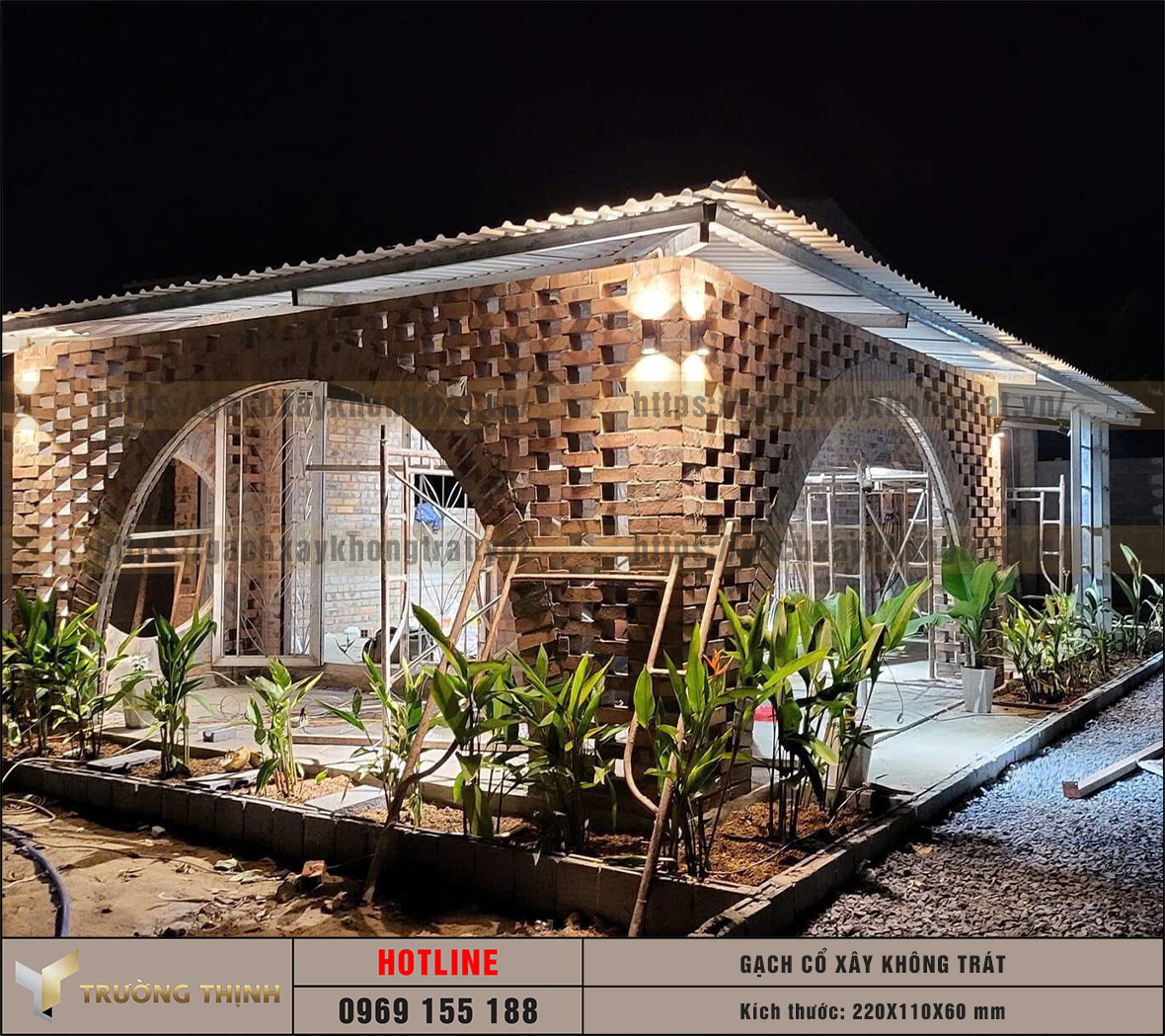 Ứng dụng gạch cổ xây không trát 220x110x60 cho các công trình: Sự kết hợp hoàn hảo giữa nét cổ điển và chất lượng hiện đại