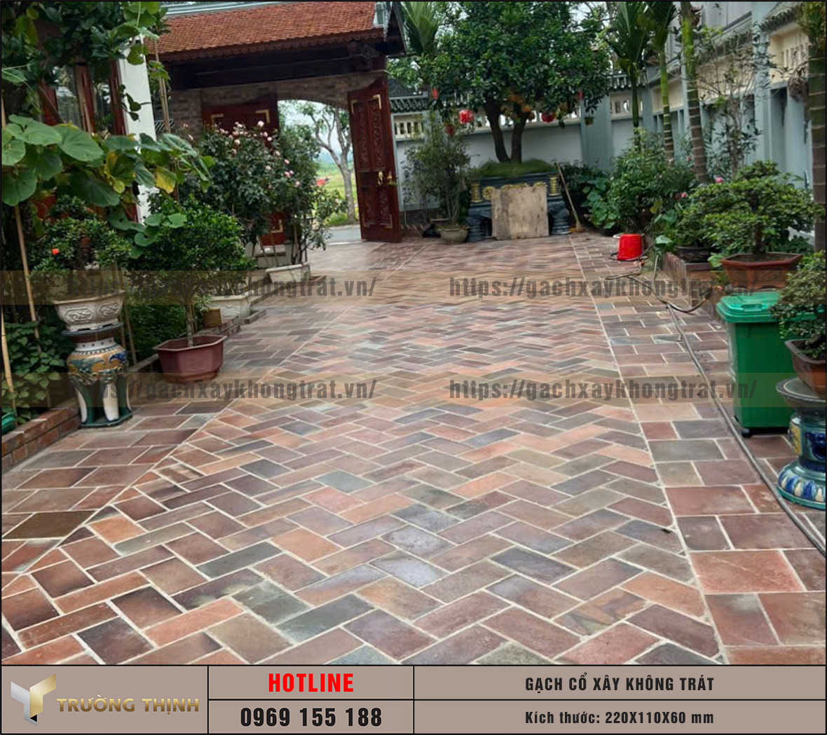 Ứng dụng gạch cổ xây không trát 220x110x60 cho các công trình: Sự kết hợp hoàn hảo giữa nét cổ điển và chất lượng hiện đại